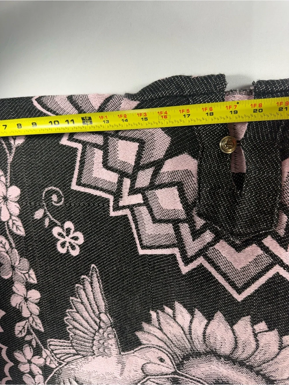 Hummingbird & Sunflower Hooded Poncho | One Size